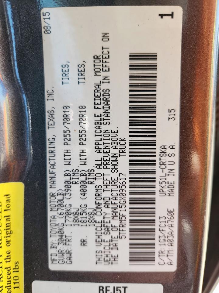 2016 TOYOTA TUNDRA