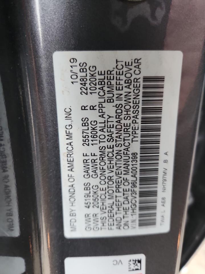 2020 HONDA ACCORD