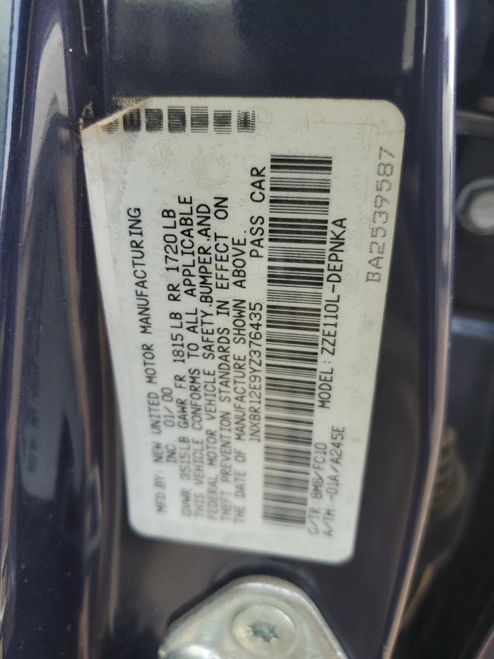 2000 TOYOTA COROLLA