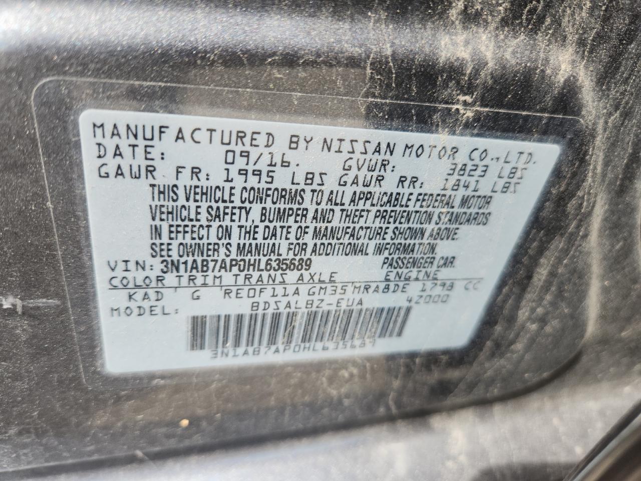2017 NISSAN SENTRA