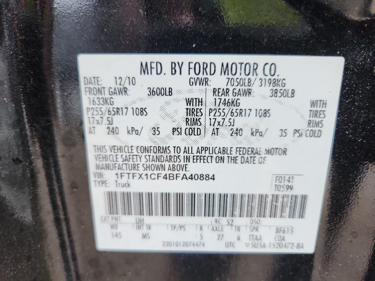 2011 FORD F-150