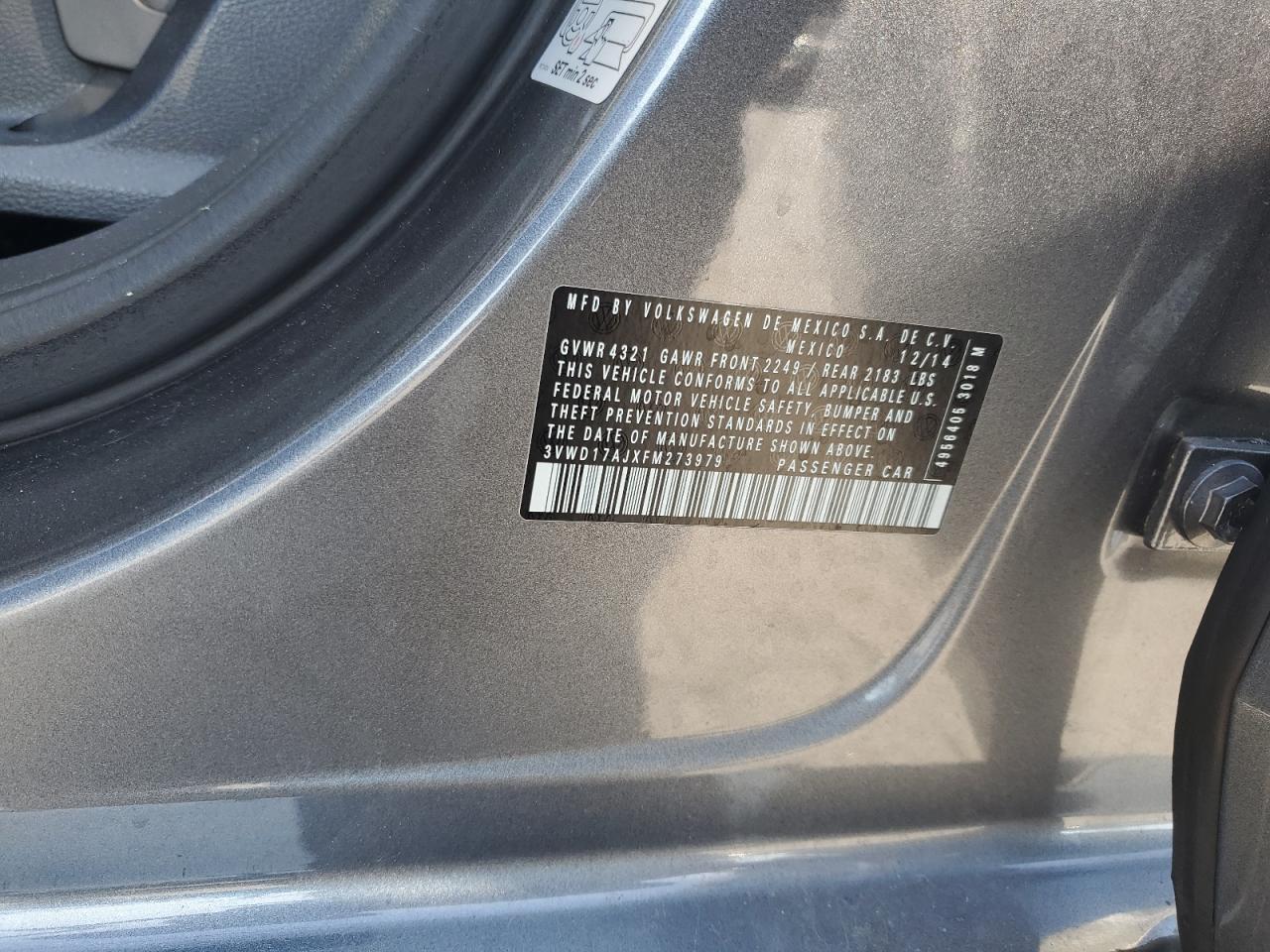 2015 VOLKSWAGEN JETTA