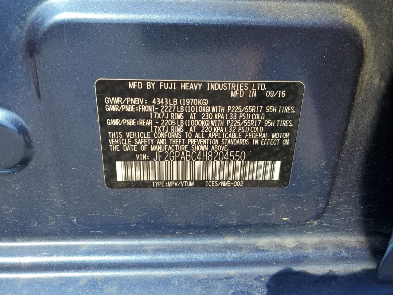 2017 SUBARU Crosstrek