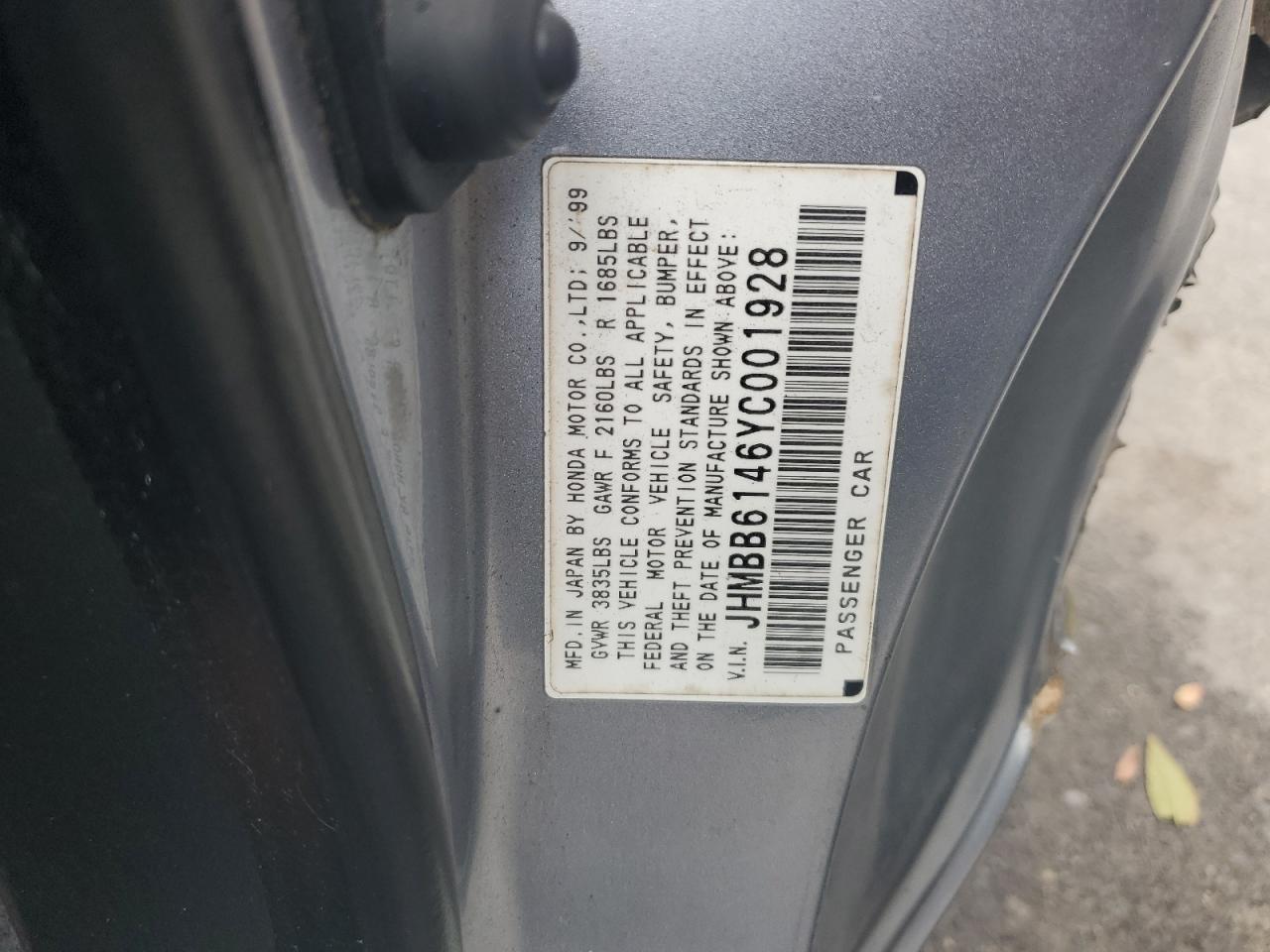 2000 HONDA Prelude