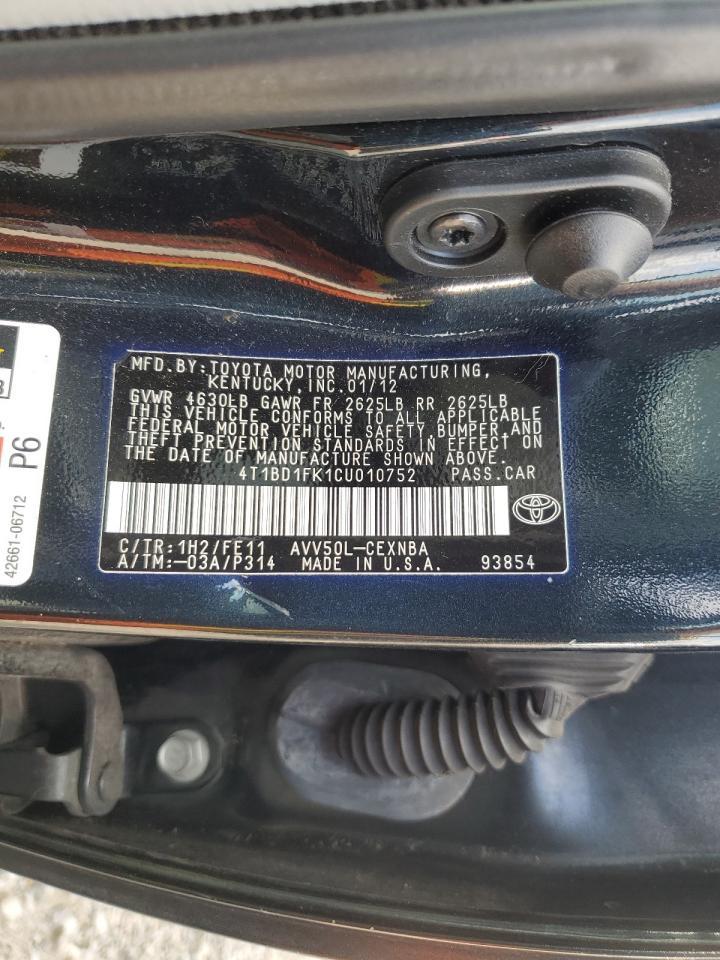 2012 TOYOTA CAMRY