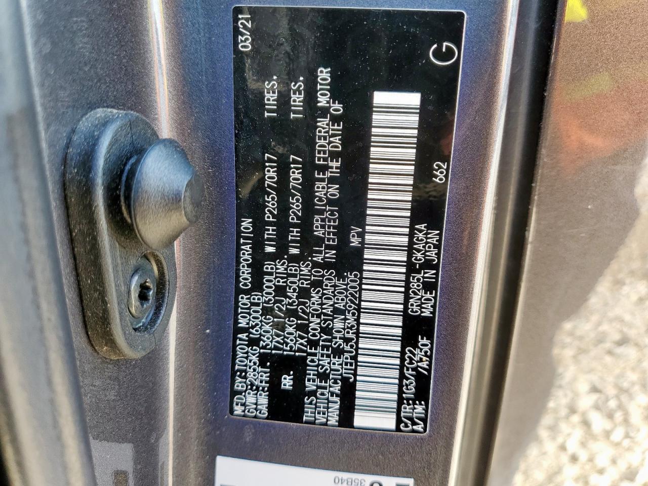 2021 TOYOTA 4Runner