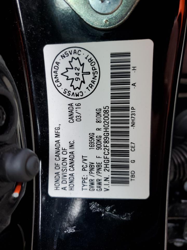 2016 HONDA CIVIC
