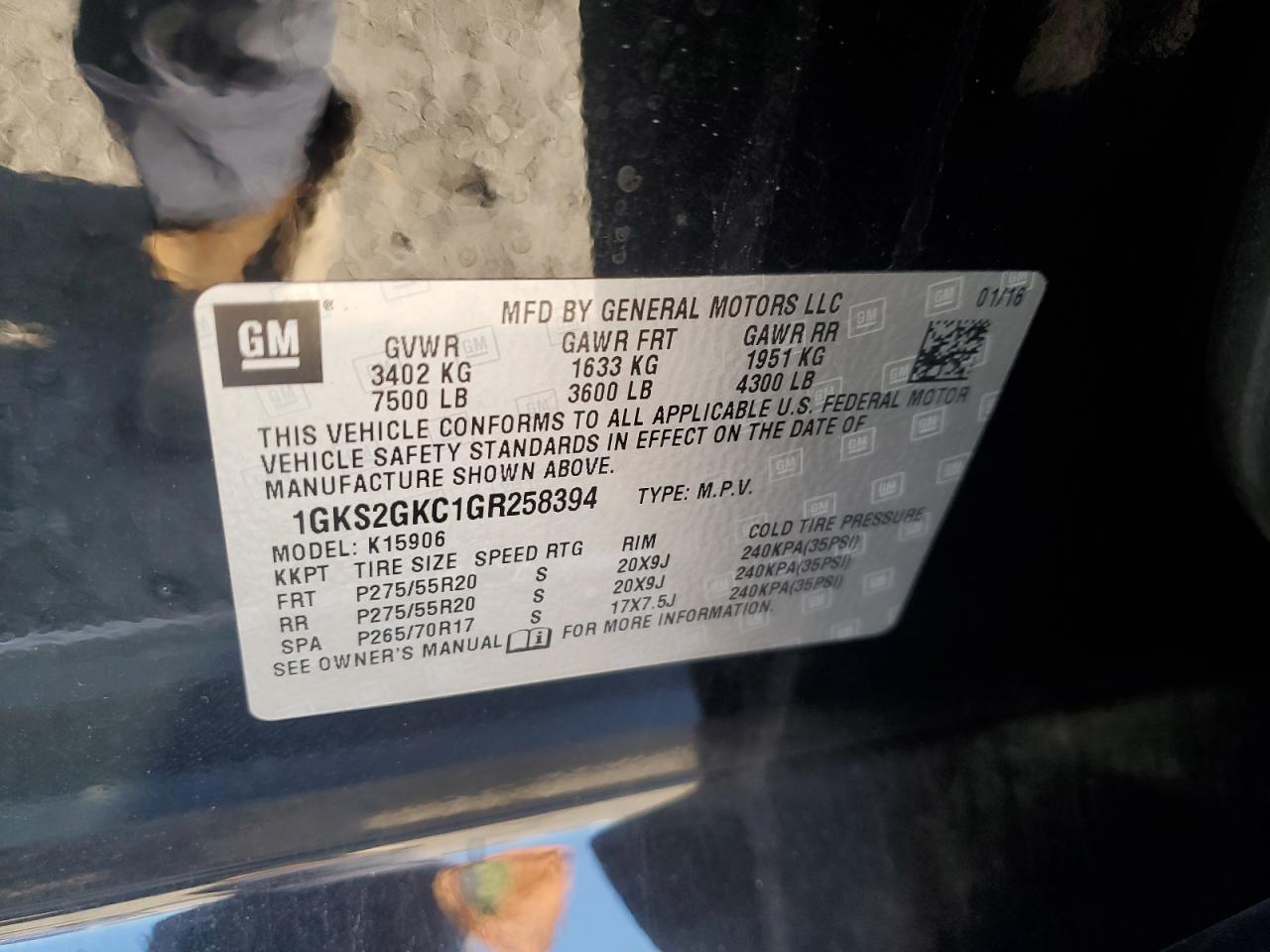2016 GMC Yukon XL