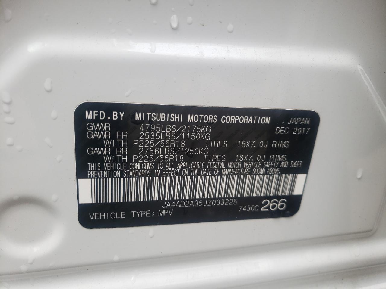 2018 MITSUBISHI outlander