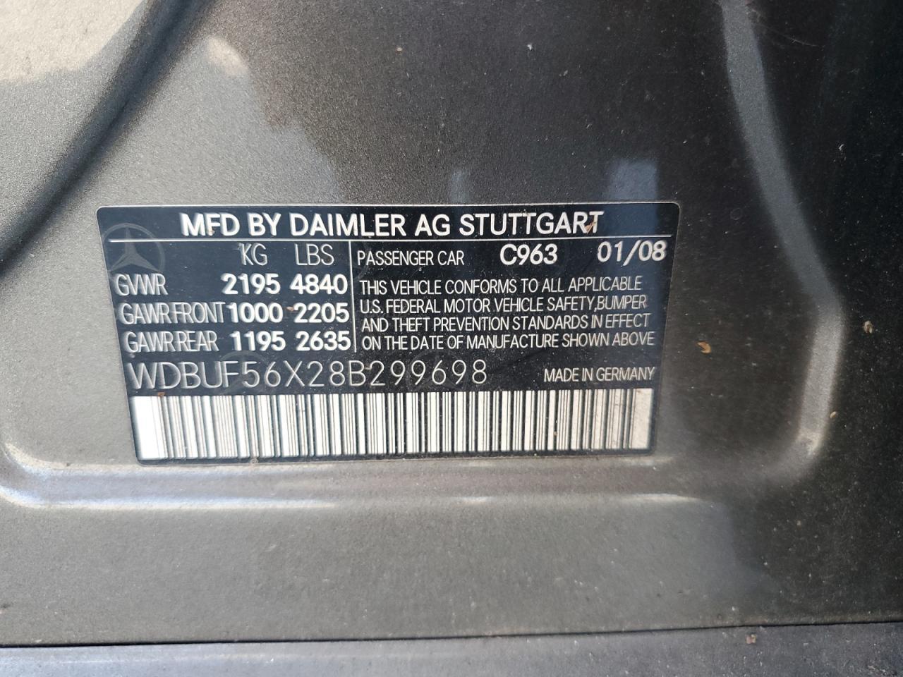 2008 MERCEDES-BENZ E-Class