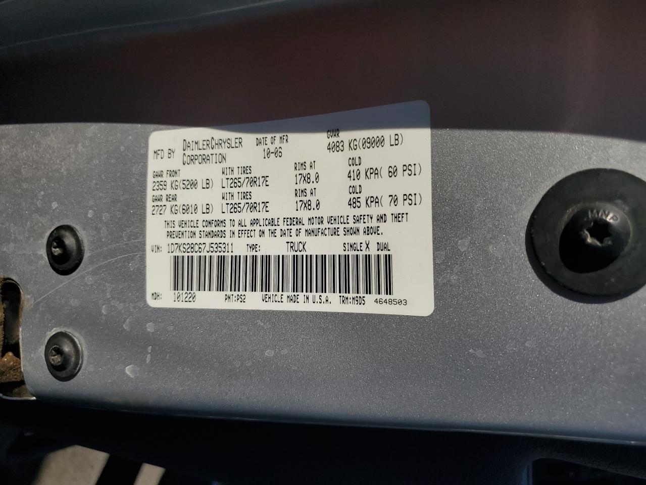2007 DODGE Ram 2500
