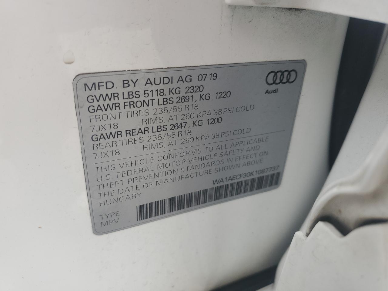2019 AUDI Q3