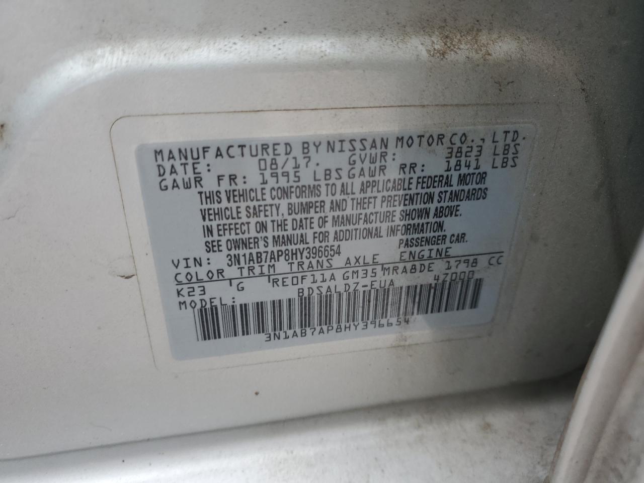 2017 NISSAN SENTRA