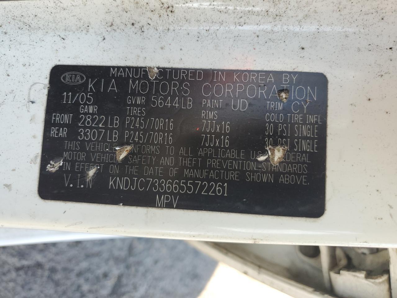 2006 KIA SORENTO