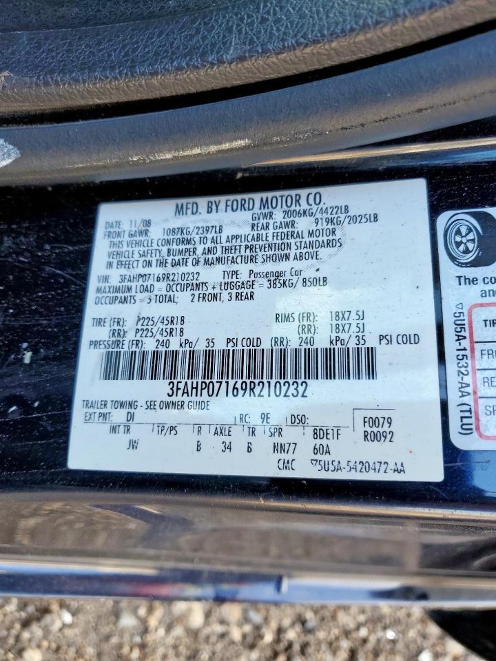 2009 FORD FUSION