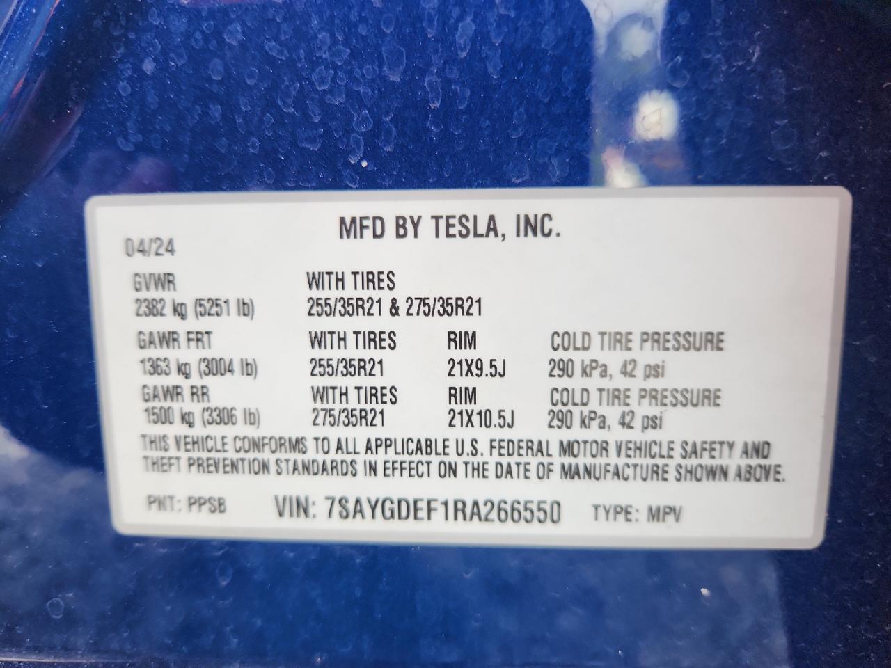 2024 TESLA MODEL Y