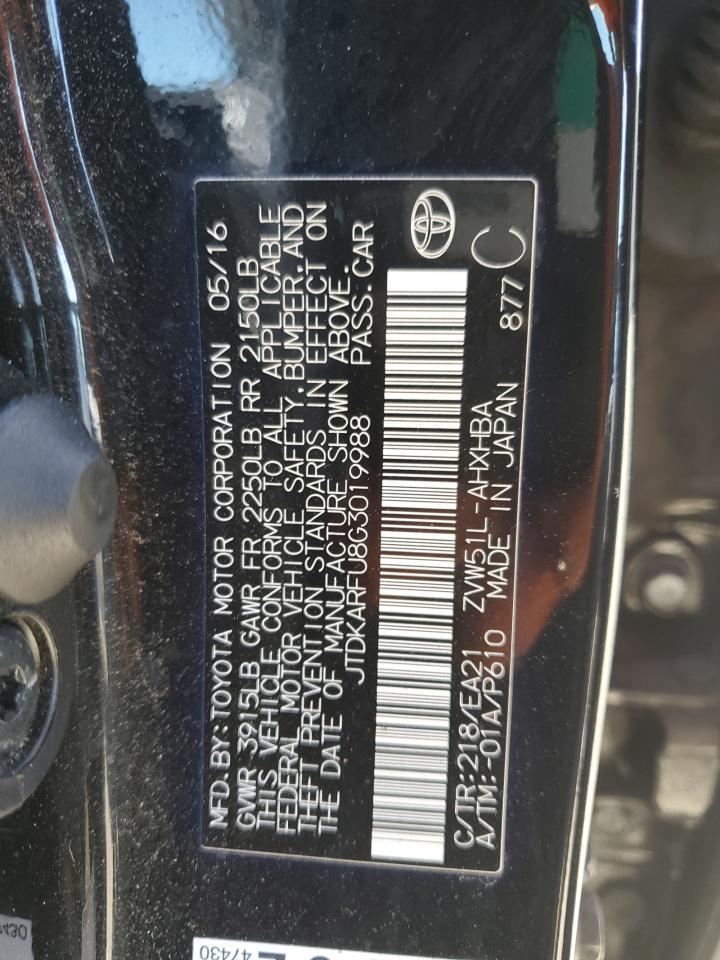 2016 TOYOTA PRIUS
