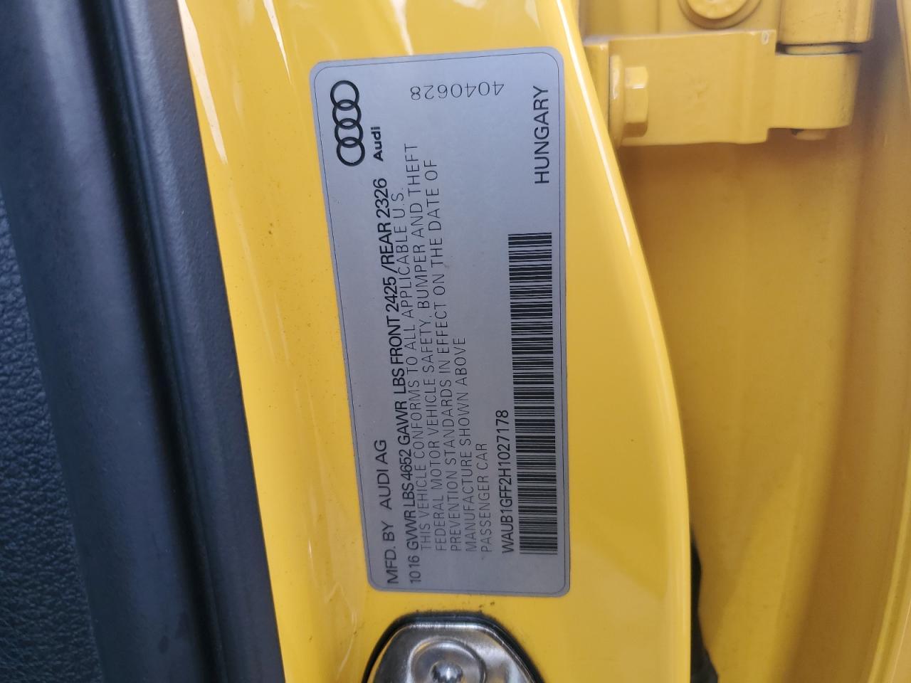 2017 AUDI S3