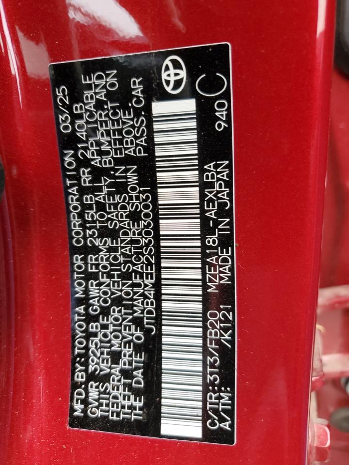 2025 TOYOTA COROLLA