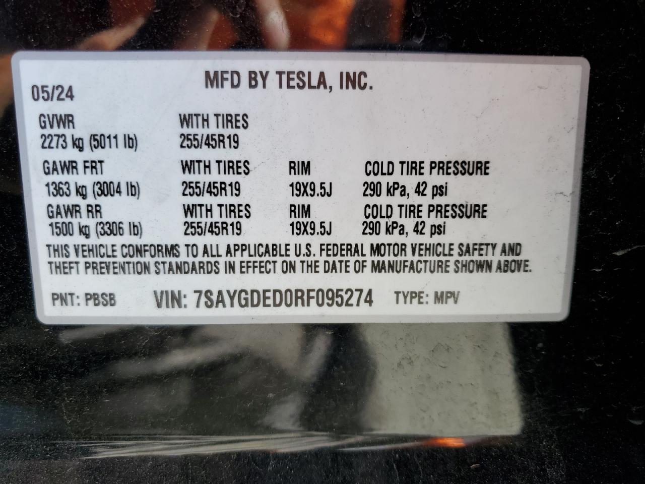 2024 TESLA MODEL Y