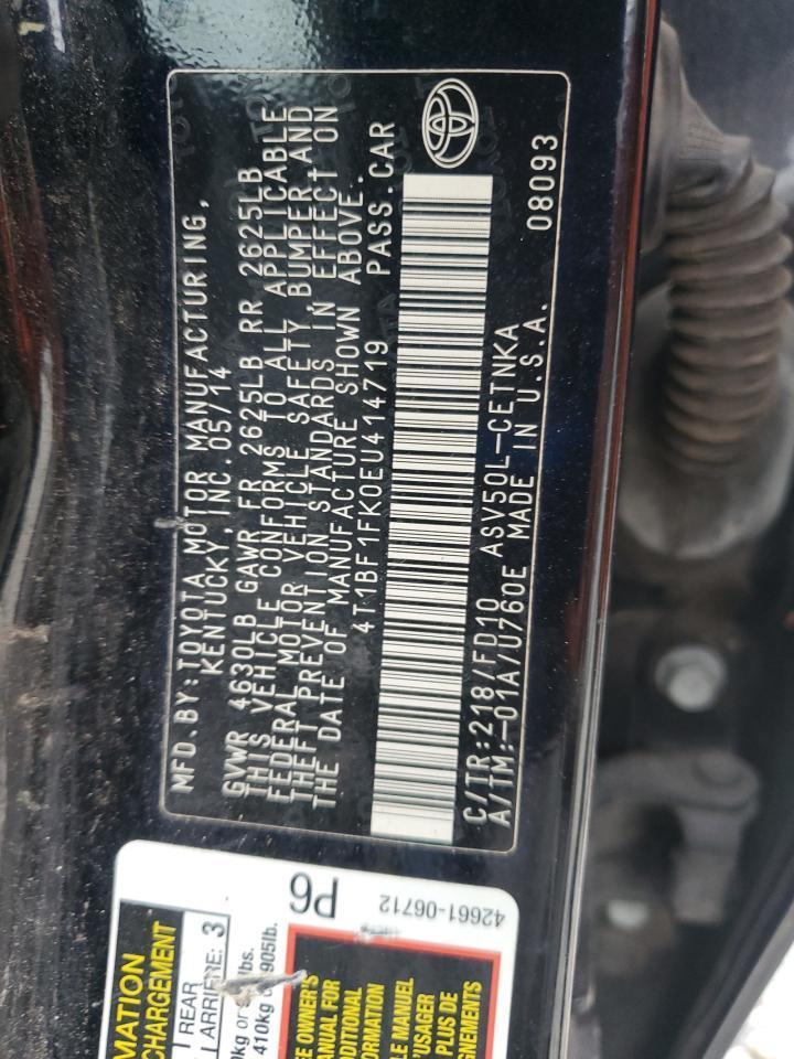 2014 TOYOTA CAMRY