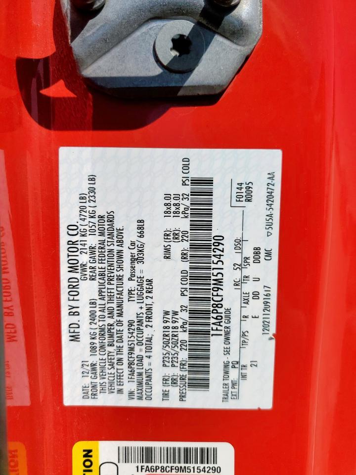 2021 FORD MUSTANG