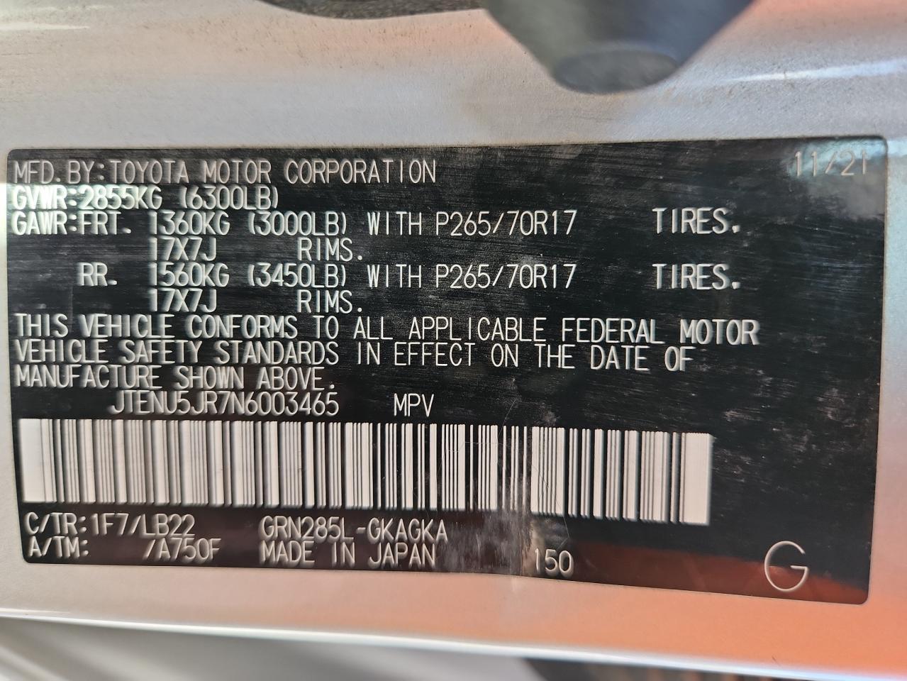 2022 TOYOTA 4Runner