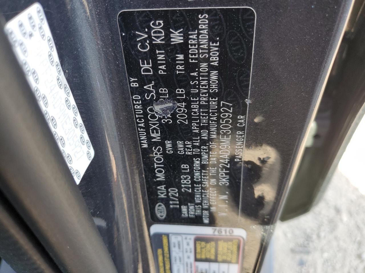 2021 KIA FORTE