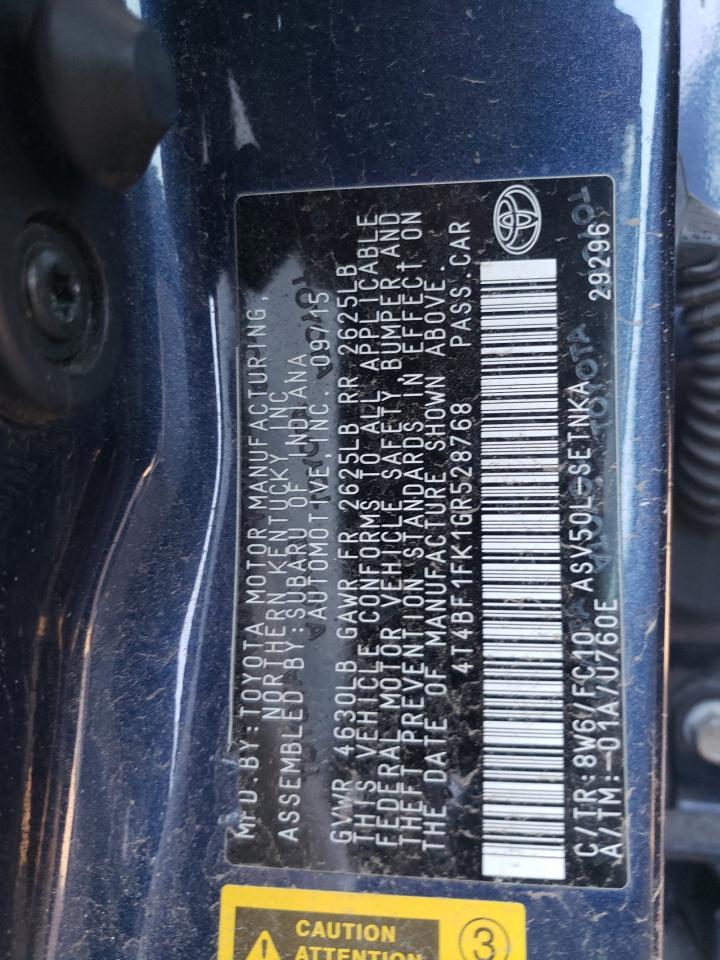 2016 TOYOTA CAMRY