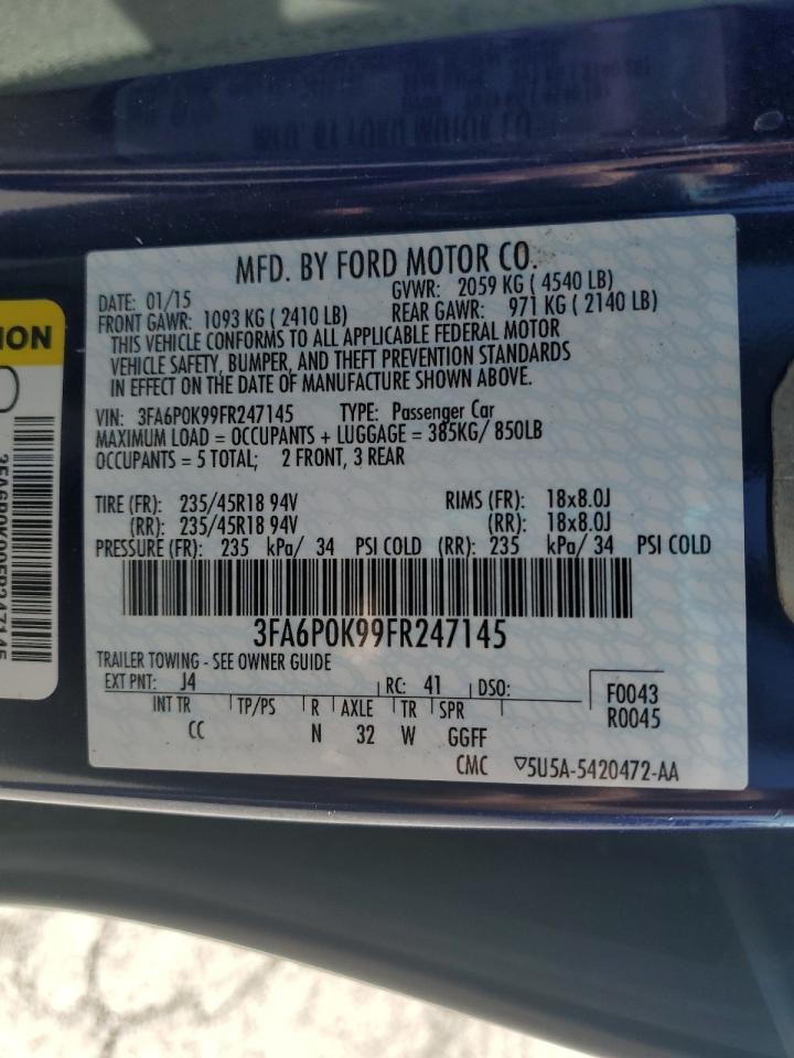 2015 FORD FUSION