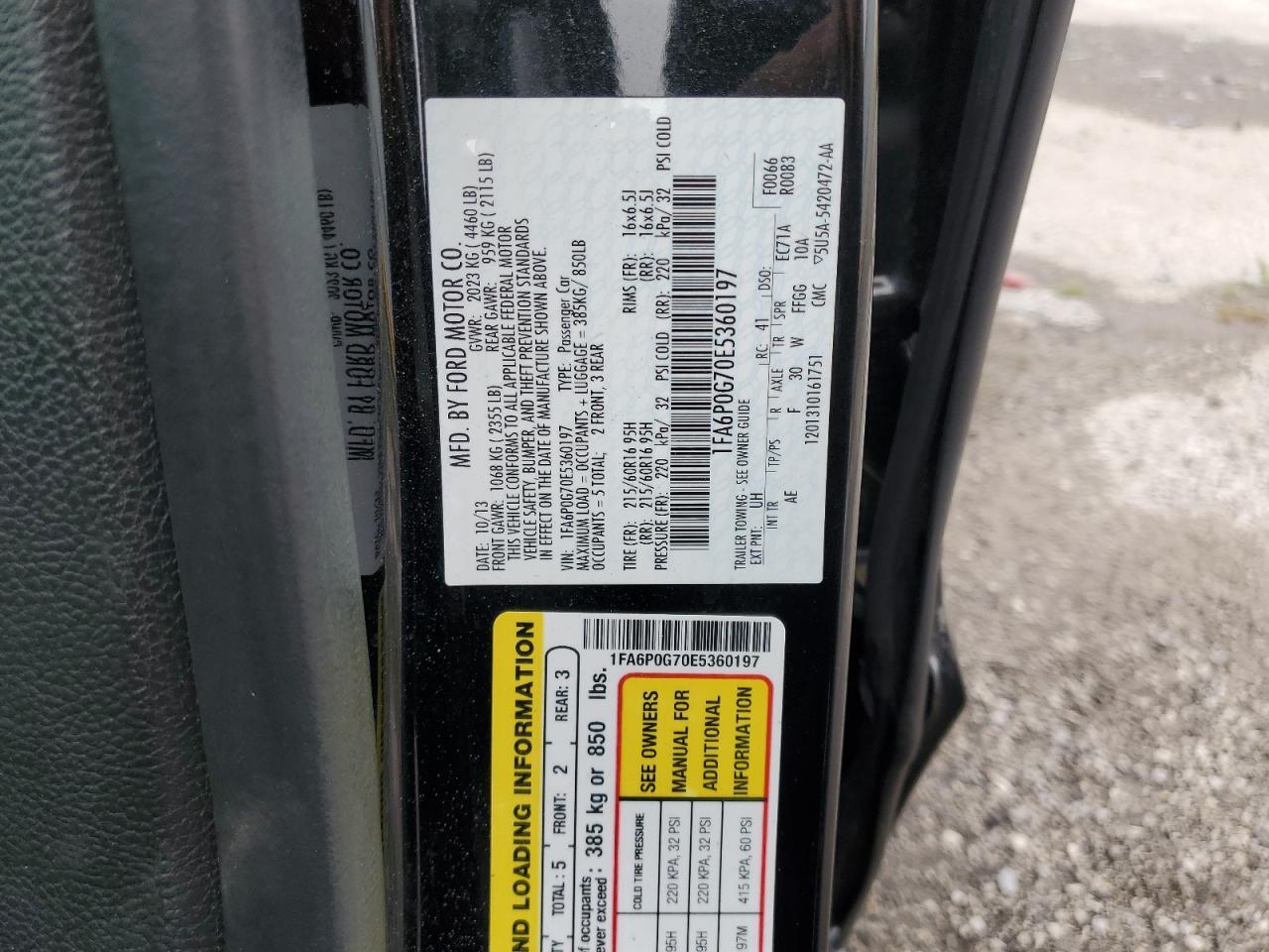 2014 FORD FUSION