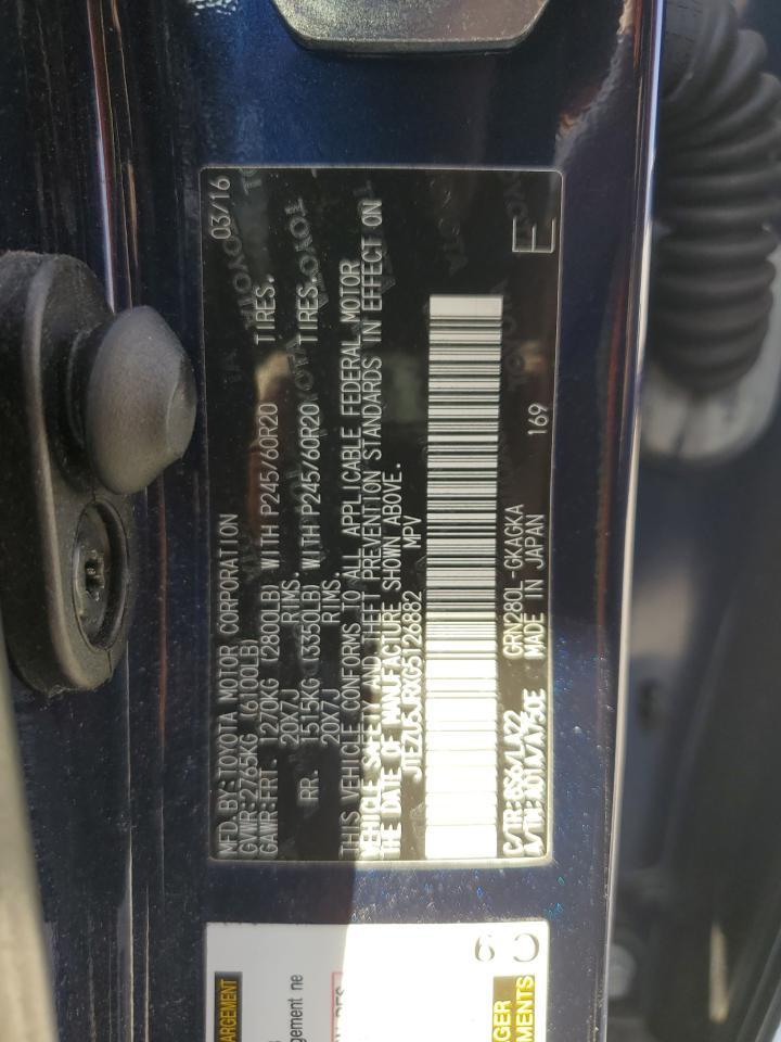 2016 TOYOTA 4Runner