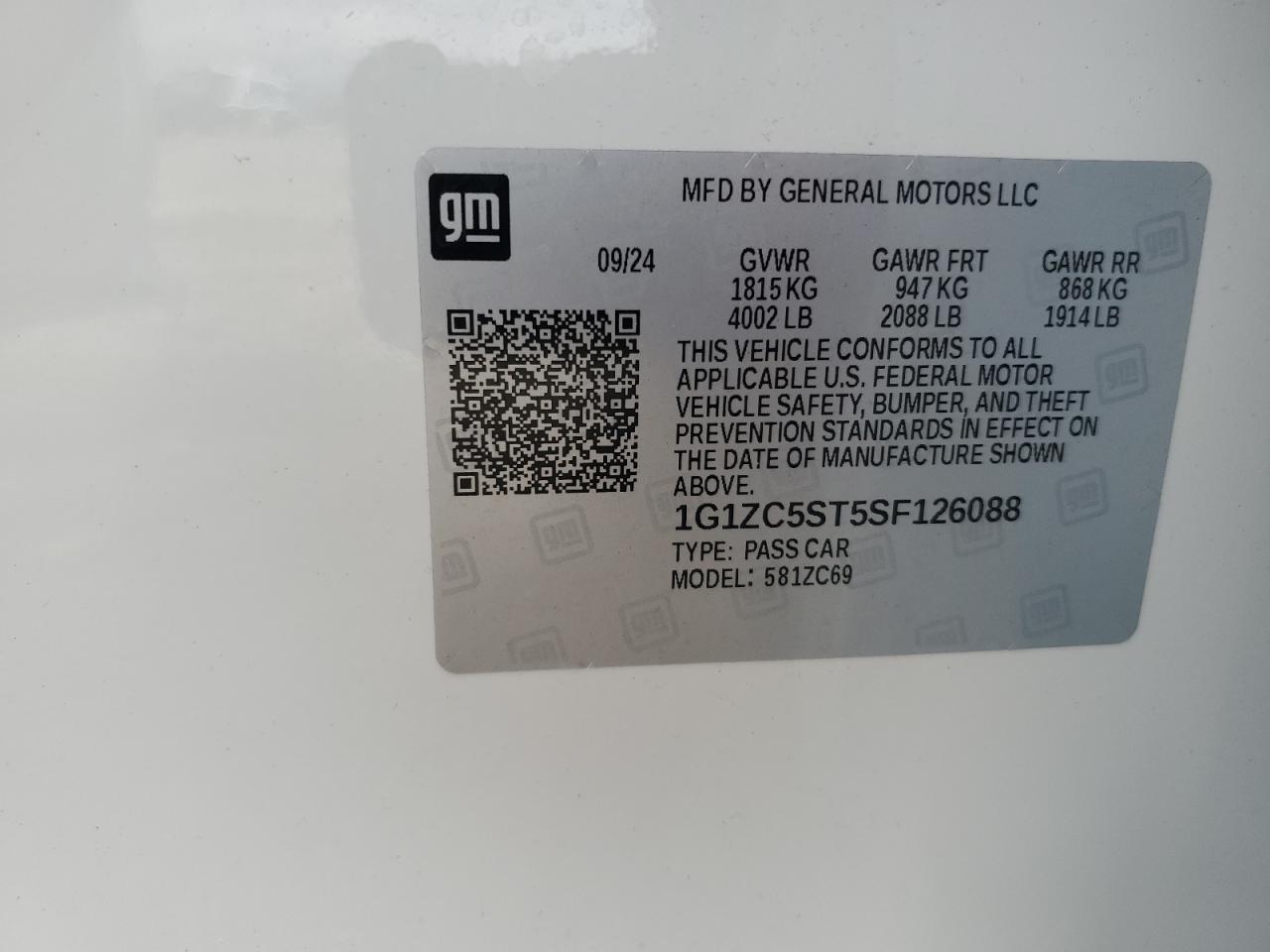 2025 CHEVROLET MALIBU