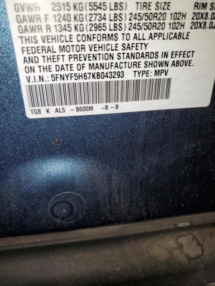 2019 HONDA PILOT