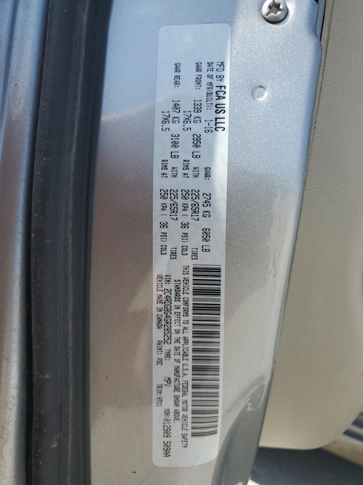 2016 DODGE GRAND CARAVAN