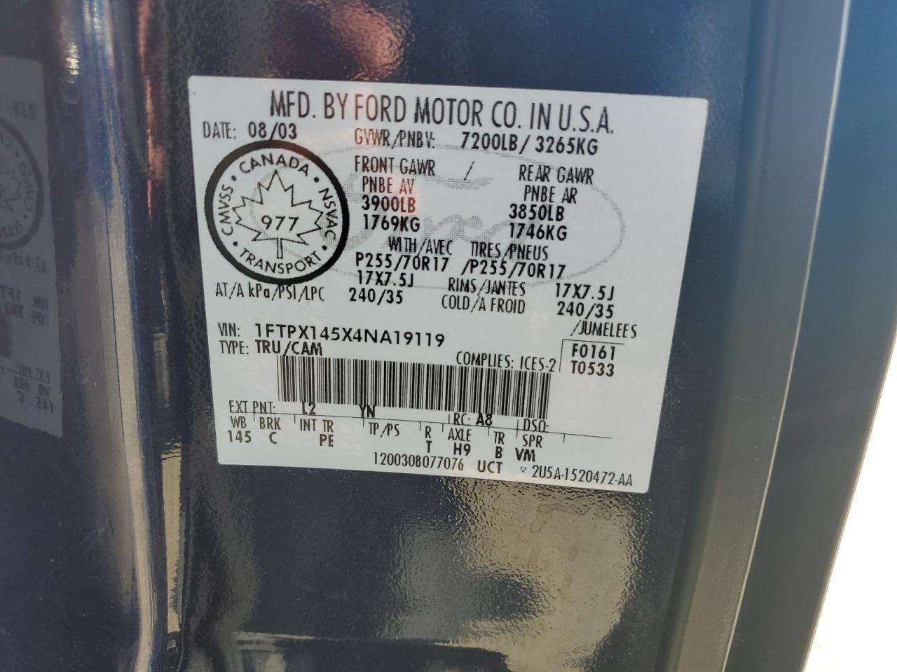 2004 FORD F-150