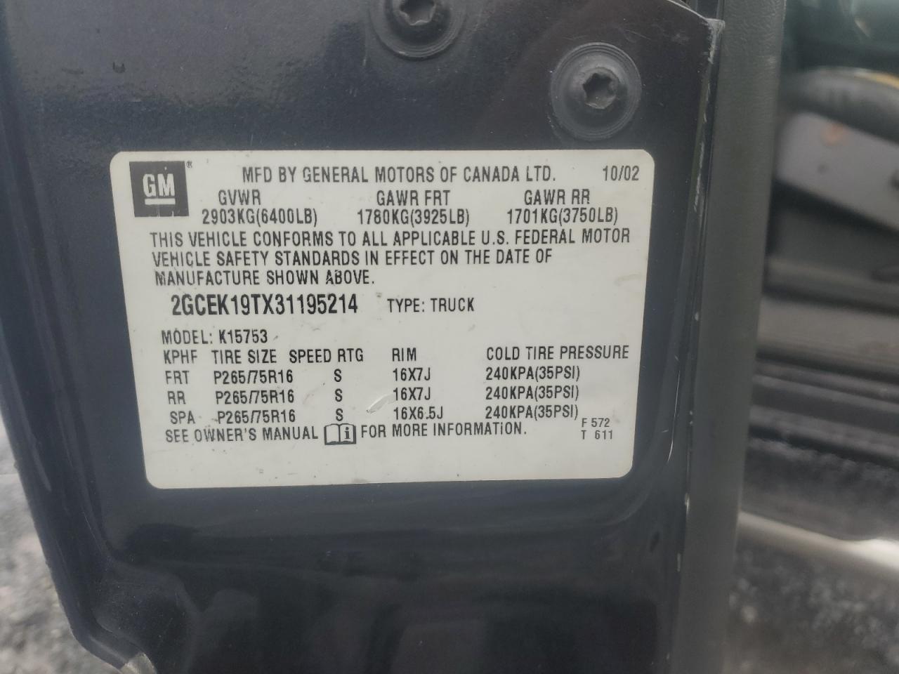 2003 CHEVROLET Silverado