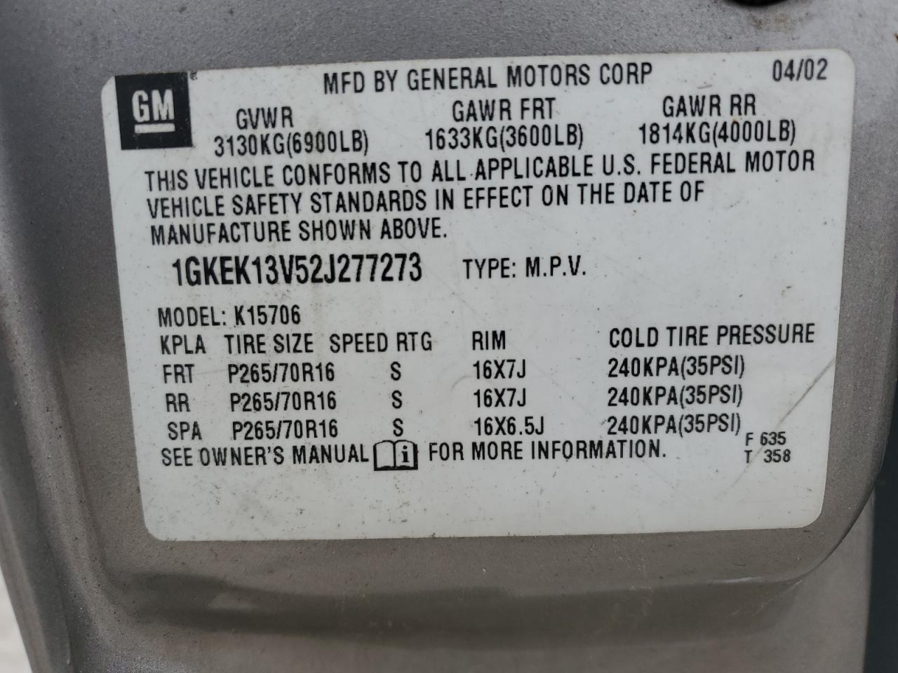 2002 GMC Yukon