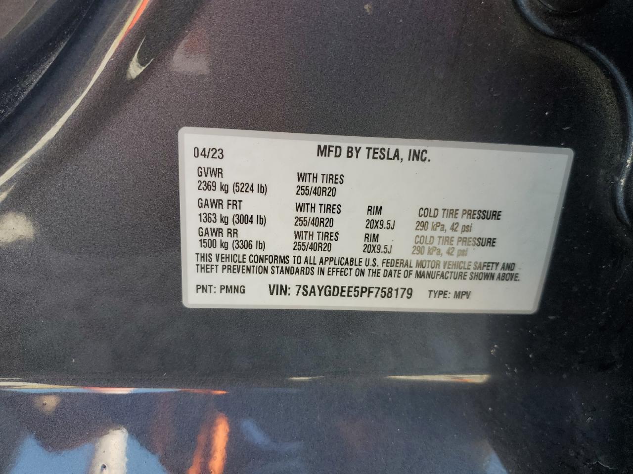 2023 TESLA MODEL Y