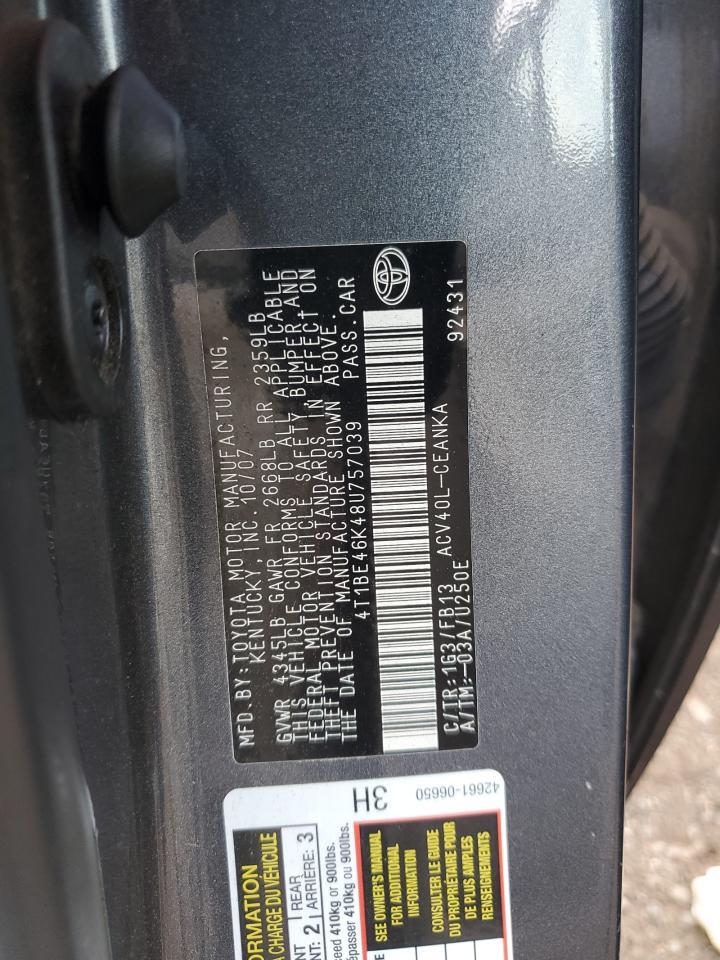 2008 TOYOTA CAMRY