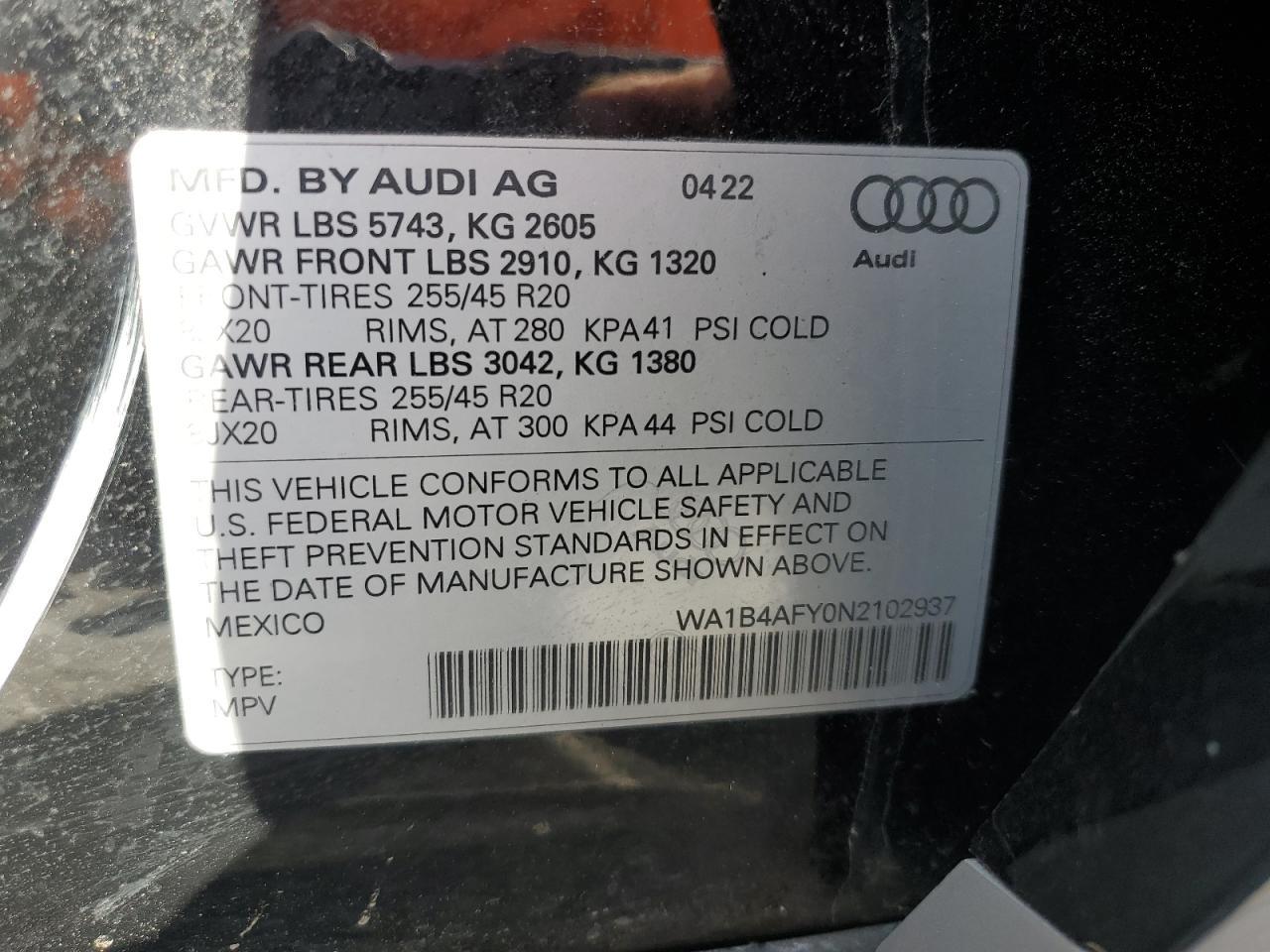 2022 AUDI SQ5