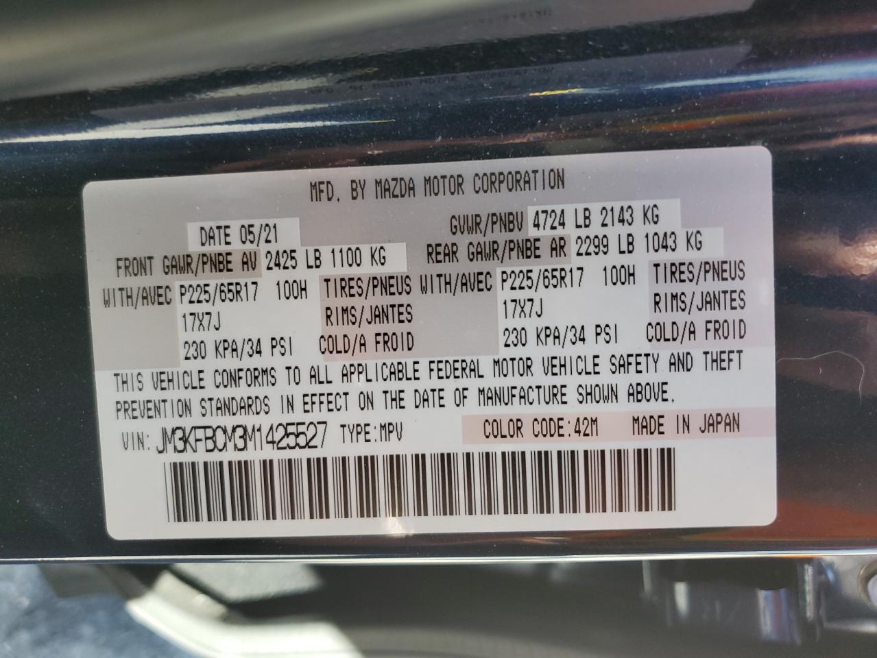 2021 MAZDA CX-5