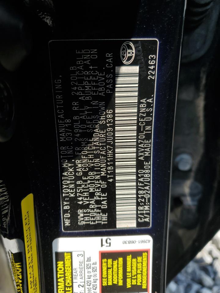 2018 TOYOTA CAMRY