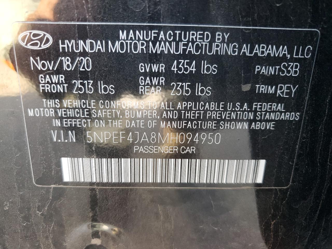 2021 HYUNDAI SONATA