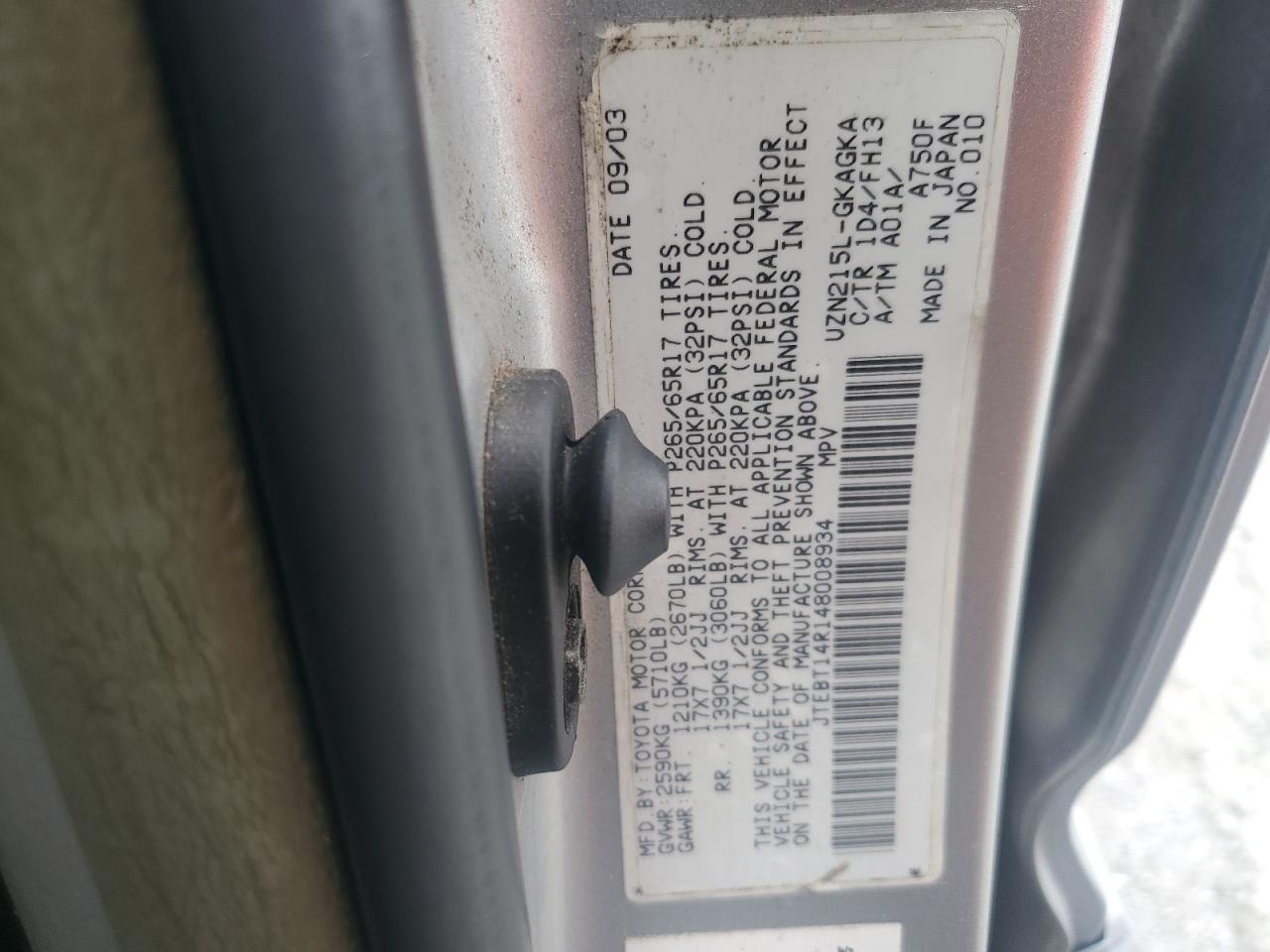 2004 TOYOTA 4Runner