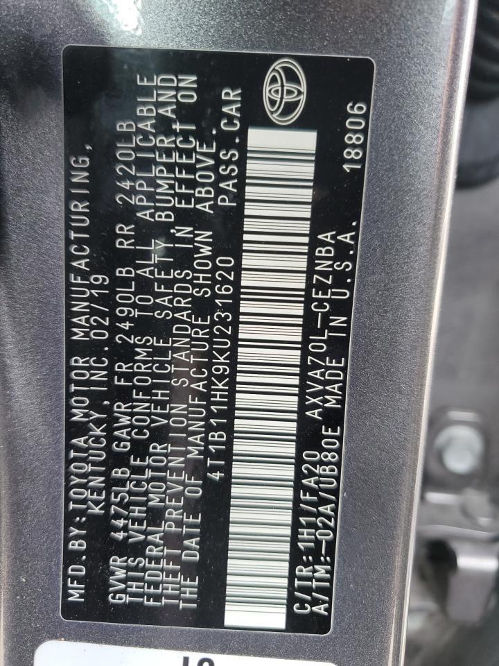 2019 TOYOTA CAMRY