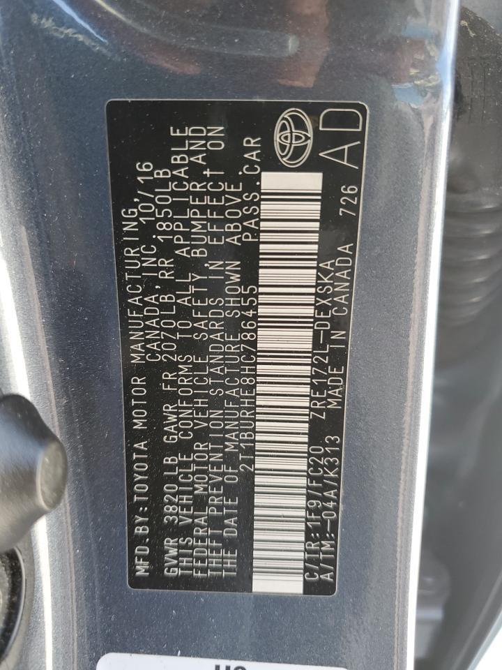 2017 TOYOTA COROLLA