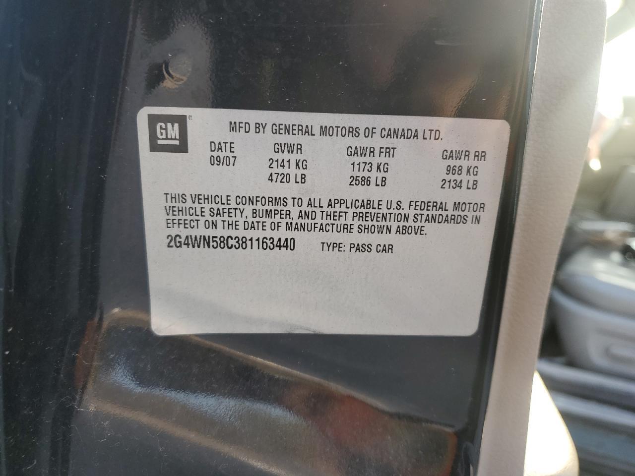 2008 BUICK LACROSSE