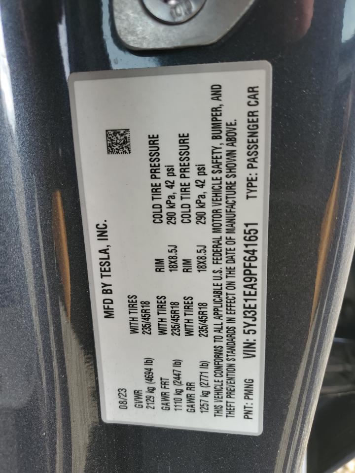 2023 TESLA MODEL 3