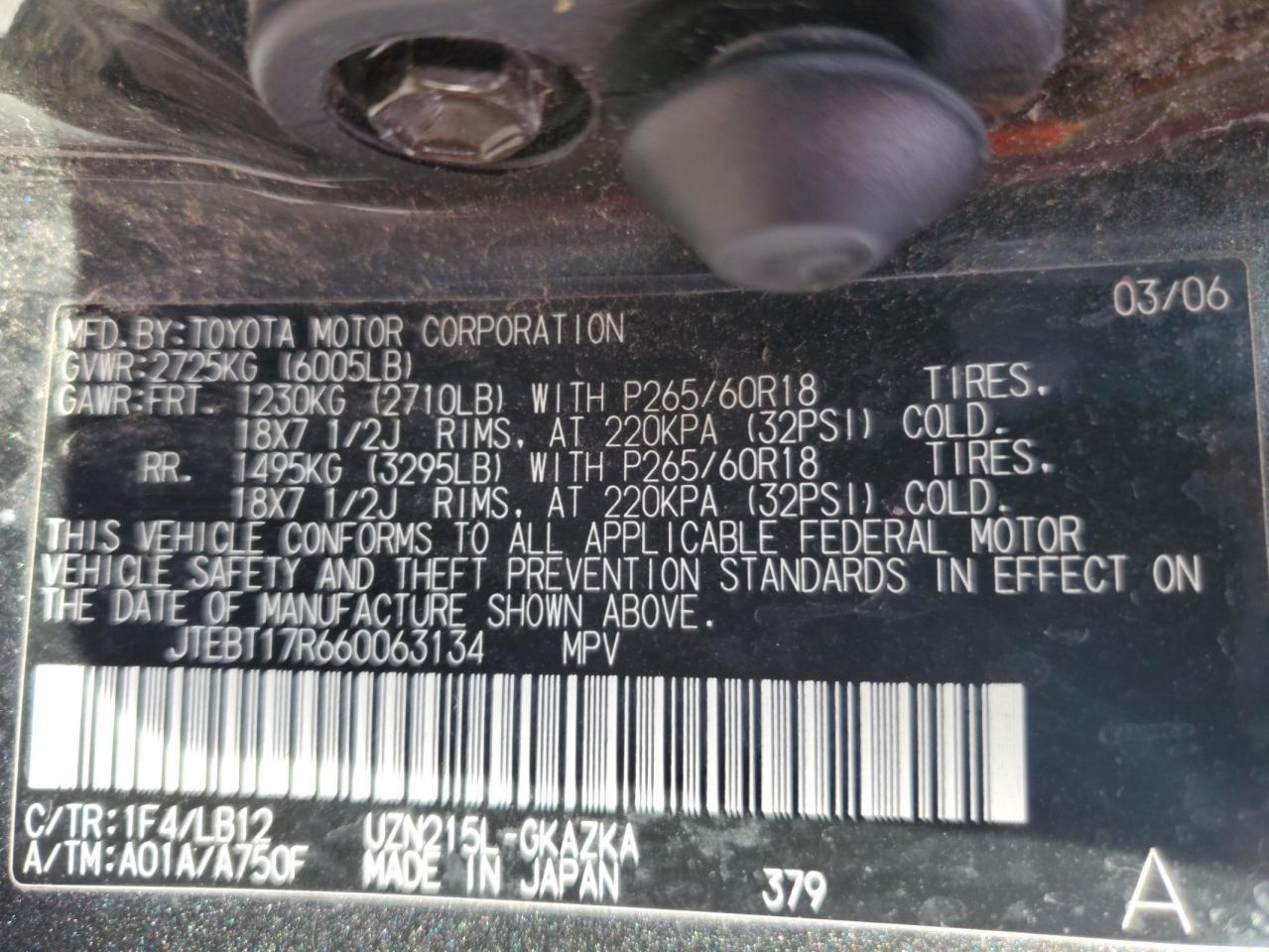 2006 TOYOTA 4Runner